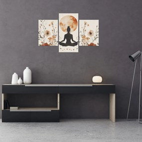 Obraz - Oranžová jóga (90x60 cm)