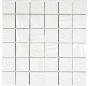 Keramická mozaika CG KN5 štvorec Kanran 29,5x29,5 cm white plain