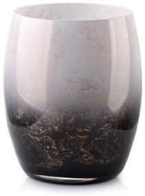 Vandergroff Váza Cristie 20 cm čierna/biela/zlatá