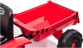 LEAN CARS Batériový traktor s prívesom CH9959 Red