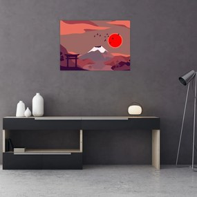 Obraz - Hory Fudži (70x50 cm)