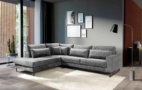 XXXLutz ROHOVÁ SEDAČKA, textil, kompozitné drevo, sivá MID.YOU - Sedačky - 000694010028