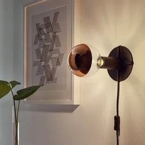 Diolamp LED Filament zrkadlová žiarovka A60 8W/230V/E27/2700K/900Lm/180°/DIM, čierny vrchlík
