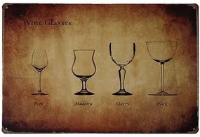 Ceduľa Wine Glasses