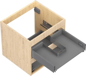 Mexen Box-A, závesná skrinka 50 cm, 2 zásuvky, dub, 91AX0-0500-470-2-81