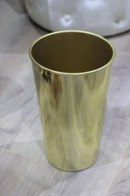 Zlatá lesklá plastová váza 28cm
