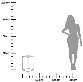 Stojan na kvety 40x24 cm šedá