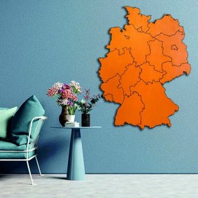 SENTOP | Drevená nástenná mapa Nemecko - 16 dielikov | SENTOP M004