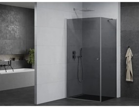 Mexen Pretoria sprchovací kút 80x110cm, 6mm sklo, chrómový profil-šedé sklo, 852-080-110-01-40