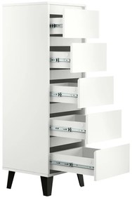 Komoda BOGAN 5S40, biela