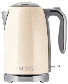 Silvercrest®  Rýchlovarná kanvica, 1,7 l + Hriankovač Retro 1973, krémová  (800010786)