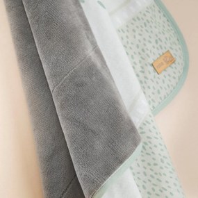 Svetlozelená detská deka z mikroplyšu 80x80 cm Woodland Buddies – Roba