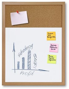 Combi Board whiteboard / korok 45 × 60 cm, biela