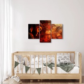 Obraz - Budha v červených tónoch (90x60 cm)