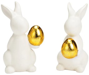 Keramický zajačik GOLDKEEPER 11 cm biely - viac variantov