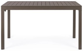 Záhradný rozkladací stôl galioso 135 (270) x 90 cm hnedý MUZZA