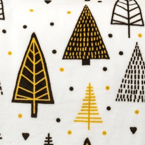 4Home Vianočné obliečky mikroflanel Nordic Tree, 160 x 200 cm, 70 x 80 cm
