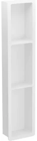 Mexen X-Wall-K, zapustená polica z konglomerátu 93,2 x 20,7 cm, biela, 1900932010