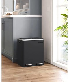 Recyklačný odpadkový kôš SONGMICS  LTB30BK