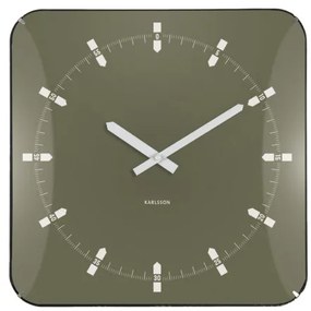 Nástenné hodiny Sucinto Dome Square Karlsson KA6085GR, 35cm