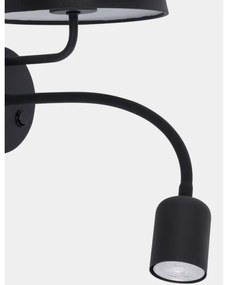 Nástenná lampa MAJA 1xE27/15W/230V + 1xGU10/10W/230V čierna