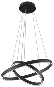 Maytoni MOD058PL-L55B3K - LED Luster na lanku RIM LED/61W/230V pr. 60 cm čierna