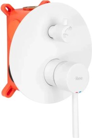 Rea Lungo, podomietková vaňová batéria + Box, biela, REA-B6440