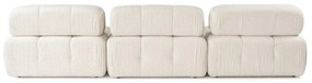 Doblo 3 Seat with Pouffe ( L1-O1-1R-Pouffe) - Krém