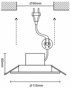 LED Stmievateľné kúpeľňové svietidlo LED/10W/230V 3000K-6500K Wi-Fi Tuya IP44