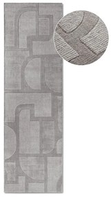 Sivý ručne tkaný vlnený behúň 80x250 cm Alexis – Villeroy&amp;Boch