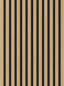 Mexen Lam-F, akustické stenové lamely 275 × 30 cm, plstený podklad 8 mm, technická dyha, dub zlatistý, S105-275307-3015-003