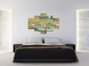 Obraz - Childe Hassam, Oyster Sloop, Cos Cob, reprodukcia (150x105 cm)
