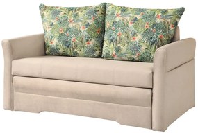 Pohovka City, béžová (fantasy velvet 312/Jungle white)