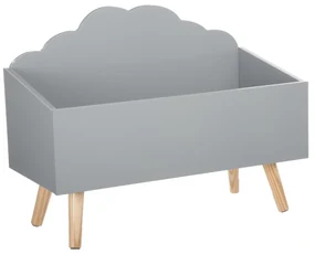 Sivý box na hračky CLOUD