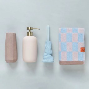 Modro-ružový uterák z bio bavlny 50x90 cm Retro - Mette Ditmer Denmark