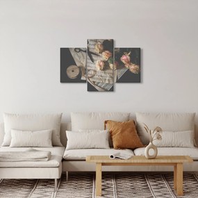 Obraz nôt a ruží (90x60 cm)