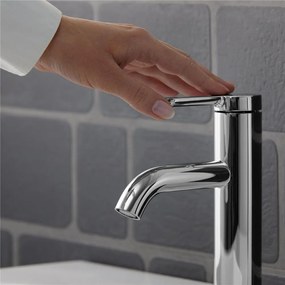 DURAVIT C.1 páková umývadlová batéria s odtokovou súpravou s tiahlom, výška výtoku 66 mm, chróm, C11010001010