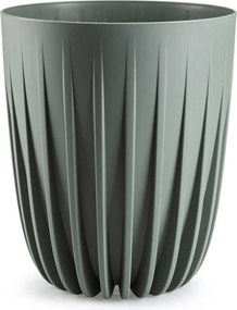 Květináč STRIPPED 25x30 cm šedozelený