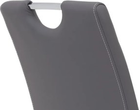 Jedálenská stolička Andrea, šedá ekokoža