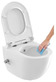 Ravak X01912 - Závesné WC s bidetovou tryskou CHROME keramika/biela