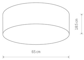 Stropné svietidlo Cameron, biela Ø 65 cm