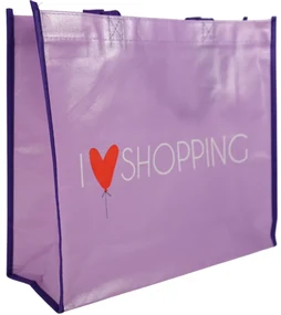 Nákupná taška SHOP & GO 37 cm - viac variantov Varianta: I love shopping