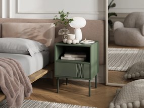 Cama Nočný stolík Trese (2 ks) - zelená