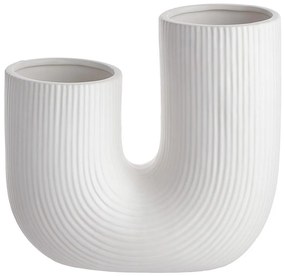 TUBE Váza ryhovaná 23 cm
