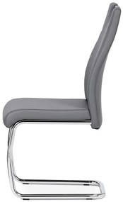 BONTEC Jedálenská stolička, šedá, ekokoža, DCL-418 GREY Farba: Zelená