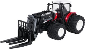 Ramiz Červený RC traktor s prívesom na prepravu zvierat na diaľkové ovládanie