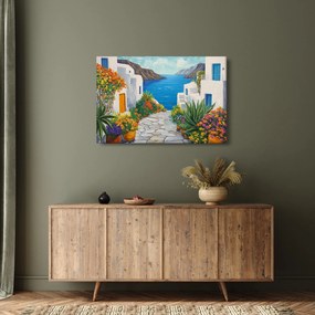 Obraz - Grécka ulička (90x60 cm)