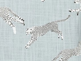 Sada 2 bavlnených vankúšov so vzorom geparda 30 x 50 cm sivá ARALES Beliani