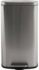 Spirella Pedálový odpadkový kôš soft-close Akira 50 l, brúsená nehrdz. oceľ, 50 l