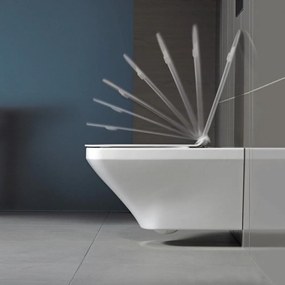 DURAVIT DuraStyle závesné WC s hlbokým splachovaním, 370 x 540 mm, biela + sedátko so sklápacou automatikou (SoftClose), 45520900A1